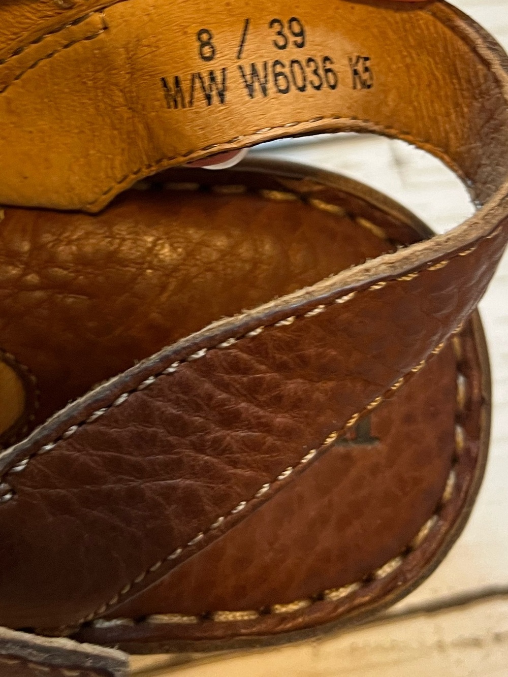Born Women's Poplin Dark Brown Cafe Leather Platform Sandals - Picture 5 of 7